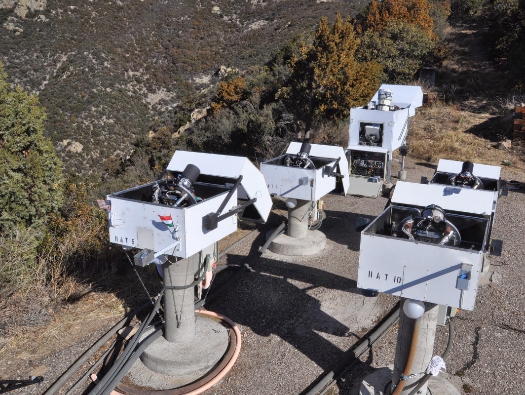 HATNet telescopes at FLWO, open for servicing during the
               day